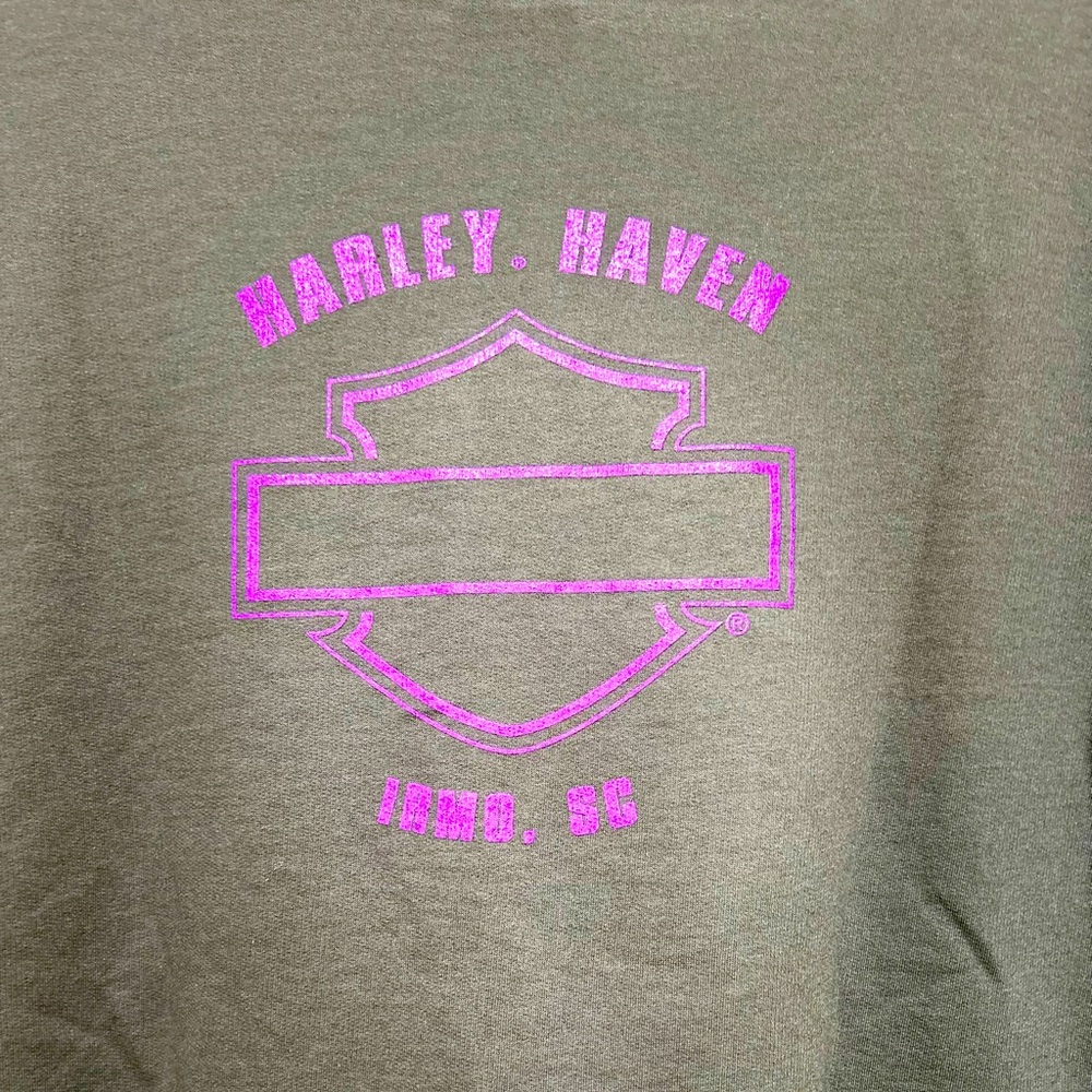 Harley Davidson Long Sleeve “Bling-y” Shirt (XL) - Picture 4 of 6